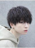 ラウンドマッシュ/ソフトツイストパーマ/ツイスパ/縦落ち 