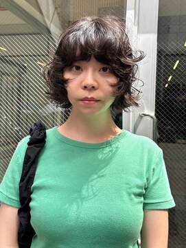 ノラ シブヤ(NORA) 小顔ミディアムパーマミディアムデジタルパーマボブパーマ前髪