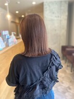 セレイン(serein)&nbsp;透明感ベールピンク切りっぱなしbob