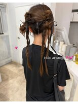シー ヘアデザイン(see hair design)&nbsp;ツインリボンアレンジ