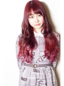 アトリエフォー(atelier 4D pocket) 韓国レイヤー大人可愛いレッドヘアダブルカラー髪質改善