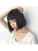 ブルージュ × 厚めバングクラシカルボブ