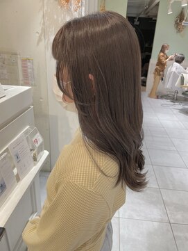 ネオリーブカフ 鶴ヶ峰店(Neolive caff) さりげなハイライト×ラベンダーベージュ