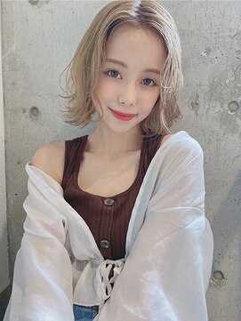 ルービック(Rubik's) 大人かわいいウェーブボブ/おしゃれ感◎/20代30代40代