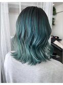 Green バレイヤージュ