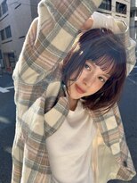 ソワ オモテサンドウ(SOIE OMOTESANDO)&nbsp;【SOIE】オン眉のニュアンスカールヘア