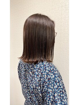 ヘアーズ はれるや(hair's) 20代30代40代ナチュラル×小顔×ぱっつんボブ