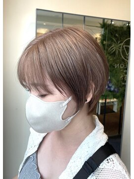 ダブル アンダーバー サロン(W_SALON) 【W_SALON 河原町】ハンサムショート× ミルクティーベージュ