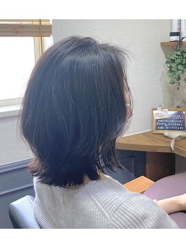 カミケン 清明店(kamiken.) ナチュラル可愛い大人ミディアムくびれヘア【カミケン清明店】