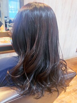 カミビトグロウ(kamibito glow) 20代30代40代艶感毛先パーマショコラブラウン透明感小顔