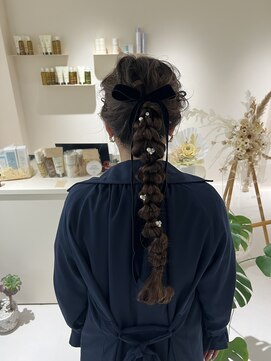 メイン(『　　』main) 編みおろしhair