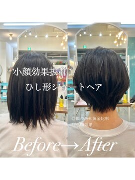 コンティロミー(CONTI ROMMY.) オール世代◎小顔効果抜群前髪なし/ひし形ショートヘア