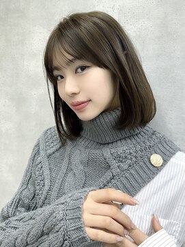 シティ(CITY) ワンカールボブ×ベージュブラウン【平山晶也】