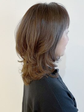 リコ(LIKO) 大人のひし形セミディ☆大人ヘア/デジタルパーマ/明るい白髪染め