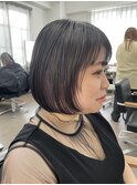 【中目黒】顔まわりレイヤーボブのインナーカラー!グレー