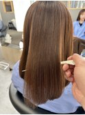 髪質改善サラサラプレミアム大人ガーリー韓国ミディアムAライン