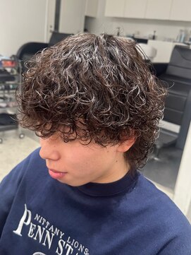 フィフス 名駅(fifth) マッシュウルフ×波巻きスパイラルパーマスタイル