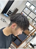 メンズカットツイストスパイラルパーマ波巻きパーマ