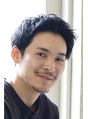 スパイキーショート　ブルーブラック　パンク　b