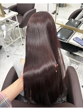 アイズ 横浜(IS) 【nanami指名】ワインレッド/ブリーチなしWカラー