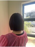 イメチェン/ホワイトブロンド/外ハネボブ/美髪/草津/南草津