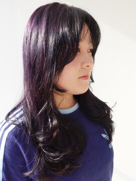 フォークロア 本店(Folk Lore) レイヤーカット/ラベンダーカラー/ハイトーンカラー