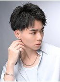 爽やかアップバングショート