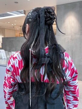 アイティーバイアルバム 藤沢店(IT by ALBUM) おくれ毛韓国前髪カットヘアロング_ba550562