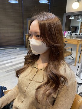 毛流れが綺麗なレイヤースタイル