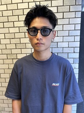 ピンパーマ　スパイキーショートパーマ　アクティブショート