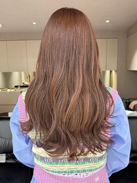 オレンジブラウン/オレンジカラー/暖色カラー/恵比寿サロン