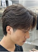 原宿メンズパーマフェザーパーマシャドウパーマセンターパート