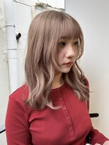 ココ 本八幡(KOKO)&nbsp;ピンクベージュレイヤーカットイメチェンぱっつん前髪