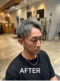 40代必見！白髪ぼかしホワイトメッシュ＆パーマ