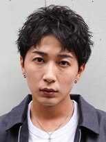 バイフィフス 原宿/表参道(by fifth)&nbsp;原宿アクティブショート短髪スパイキーショートルーズパーマ黒髪