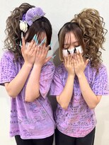 アップスニニー(up's niny)&nbsp;お揃いでスジ盛りシングルサイドポニーちらし♪
