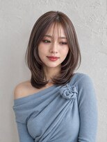 ヘア ルミナス バイ フォルテ(HAIR LUMINAS by FORTE)&nbsp;グレージュ/ブリーチなしダブルカラー/韓国風レイヤーカット