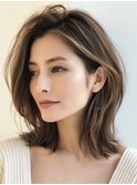 白髪ぼかし脱白髪染め似合わせレイヤーカット40代50代60代