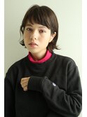 切りっぱなしボブ×マットブラウン◎20代30代40代