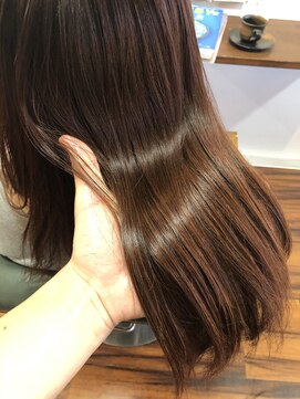 アッドランプ ヘアー 柳津店(add Lamp hair) つやつやホワイトピンク