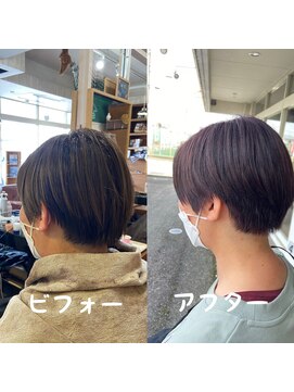 スミカ(sumica) #ラベンダーベージュ #ショートヘア #おかえりなさい