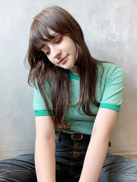 アイティーバイアルバム 下北沢店(IT by ALBUM) ワンカールアレンジ_アースカラーくびれヘアツートン_58621