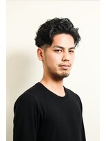 レンゲン(LENGEN) 束感刈り上げビジネス七三ツーブロックアップバング１０４５