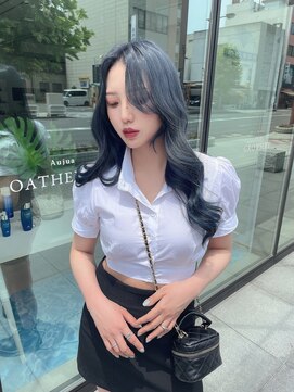 ボアップ(boappu) #韓国ヘア#髪質改善#ブルーブラック#ネイビーカラー