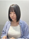 【切りっぱなしボブ】【ショートボブ】【韓国ボブ】