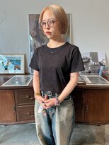 ヘアーアイストゥーレ(HAIR ICI TRE)&nbsp;くすみベージュ　ハイトーン　ブリーチカラー　担当渡邉桜桃