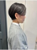 丸みショート/似合わせカット/黒髪/大人ショート