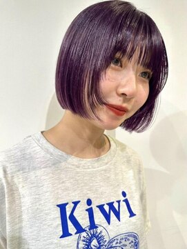 ディッセンバー 神宮前(December) 紫カラー/ぶどうカラー/パープルカラー/ブリーチカラー/渋谷