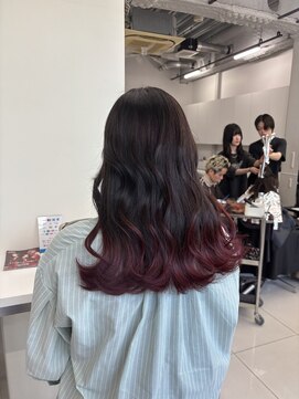 アライブ ハラジュク(ALIVE harajuku) 【ALIVE 夕貴】レッドピンクグラデーションカラー