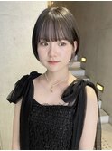 10代20代大人可愛い裾カラー前髪インナー艶感ピンクベージュ